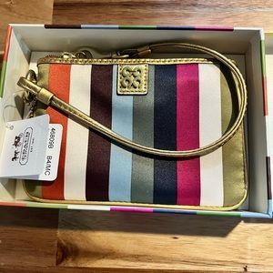 NEW vintage Coach wristlet with tags
